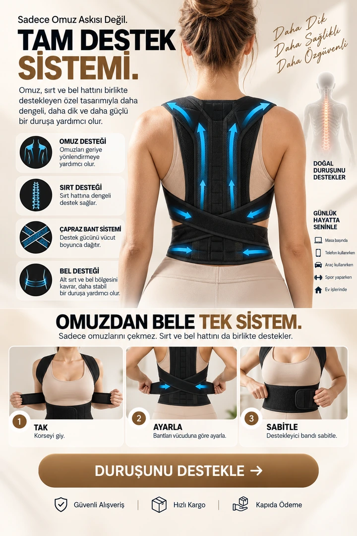 Mila Pars Slimlift omuz, sırt ve bel destek sistemi